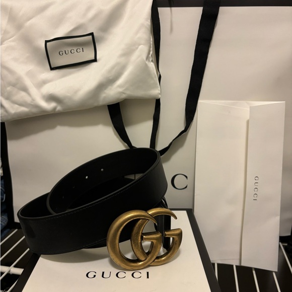 Gucci Wide Marmont Belt - Picture 1 of 5